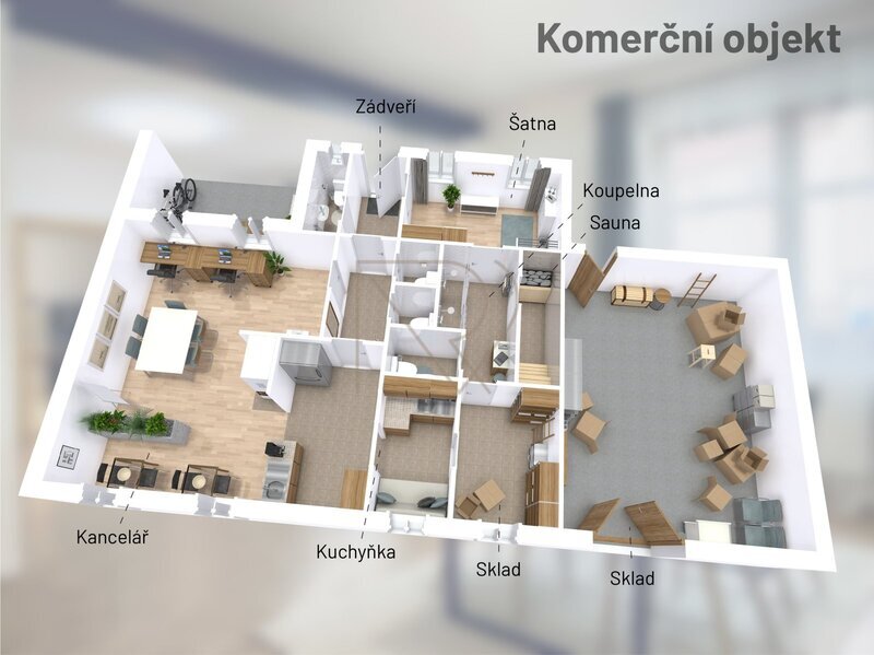 Pronájem komerčních prostor, Načeradec okr. Benešov