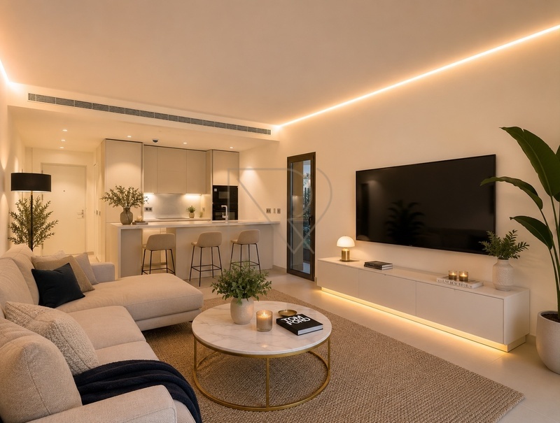 Prodej apartmánu 3+kk se zahradou, dvě parkovací stání, Málaga, Španělsko
