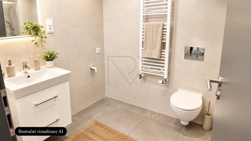 Pronájem bytu 1+kk s balkonem 41 m2, Gerstelova, Praha 9 - Vysočany